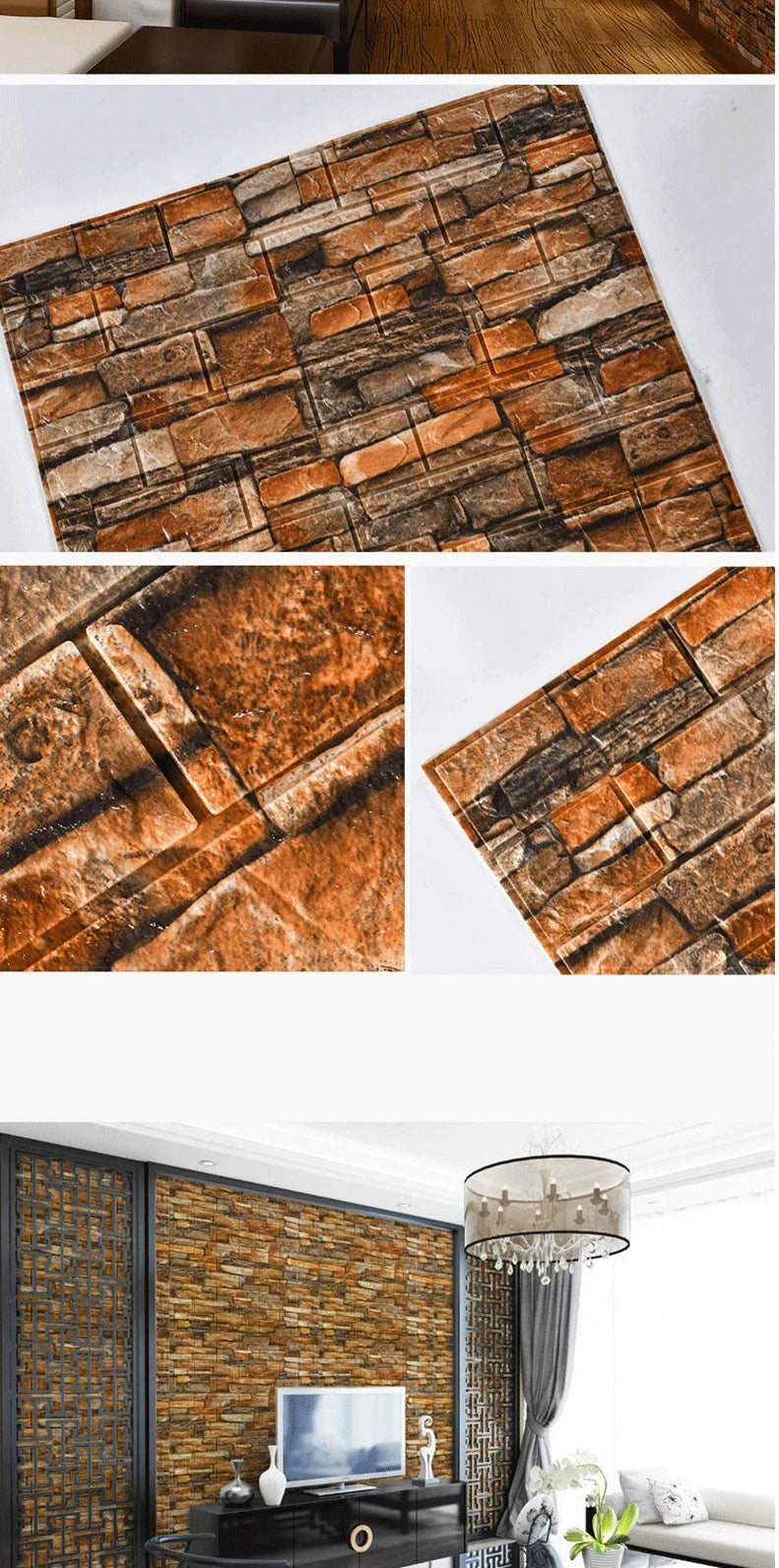 Papel Pintado 3D Autoadhesivo